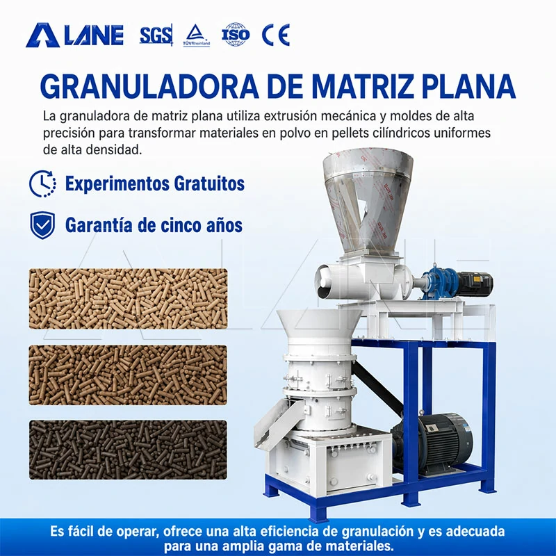 Molino de pellets de matriz plana