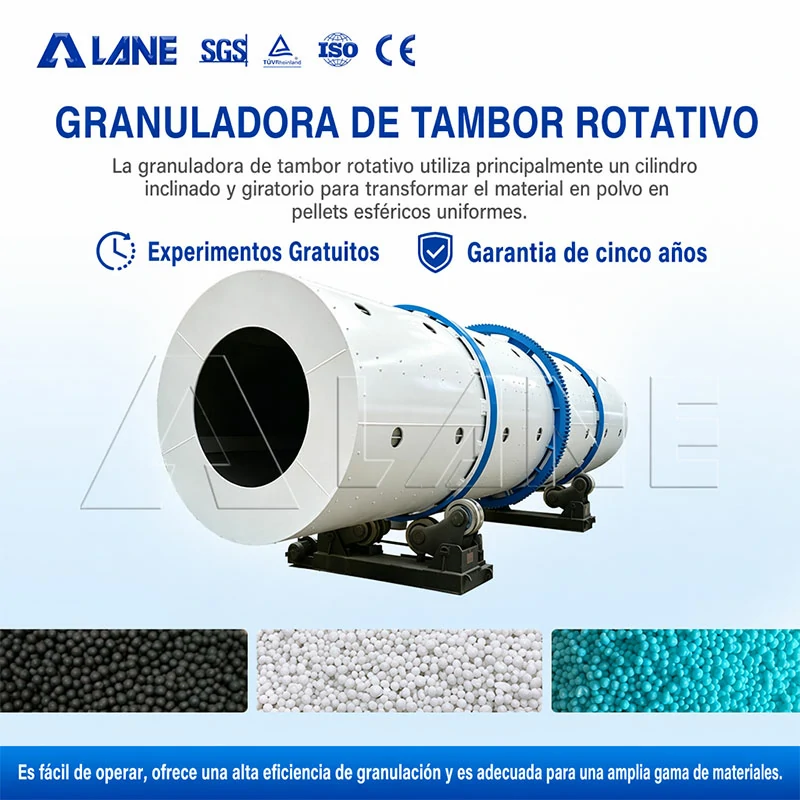 Granulador de abono de tambor rotativo