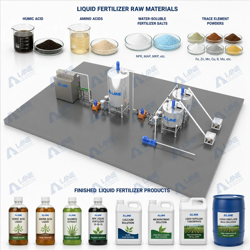 Línea de producción de fertilizantes líquidos