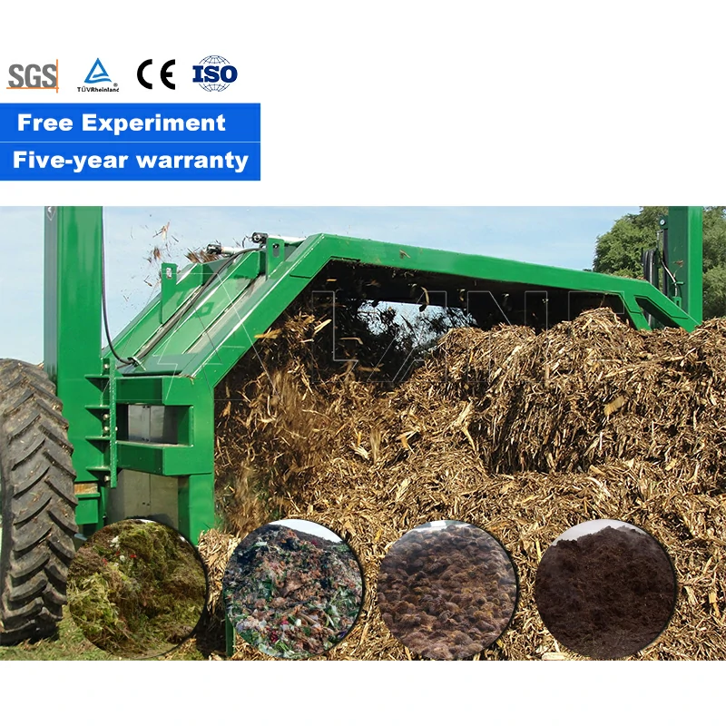Volteadora de compost arrastrada por tractor