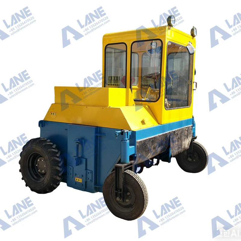 Volteador de compost con ruedas