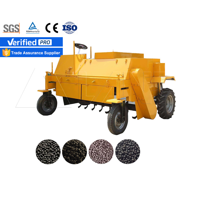 Volteador de compost con ruedas