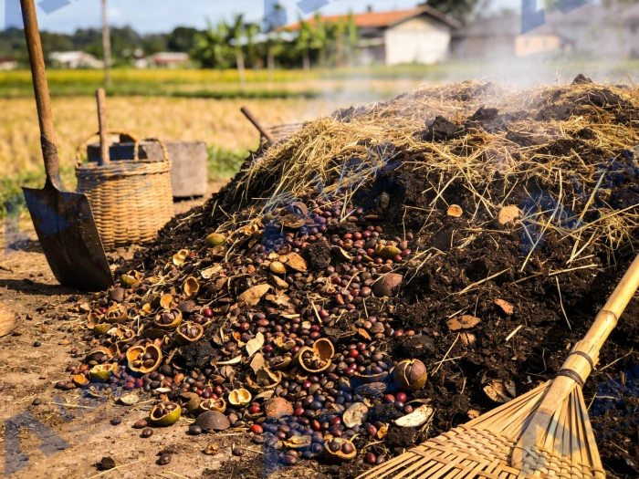 Del residuo al recurso: el valor de la composta de residuos de café en la agricultura circular